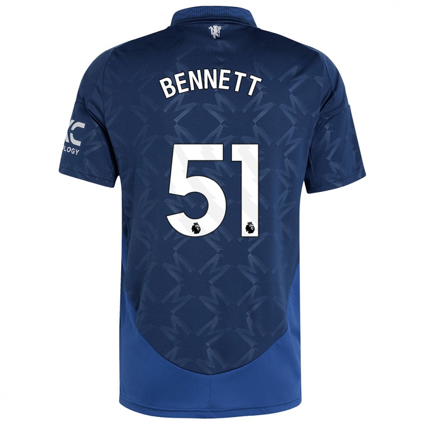 Kids Football Rhys Bennett #51 Indigo Away Jersey 2024/25 T-Shirt Australia