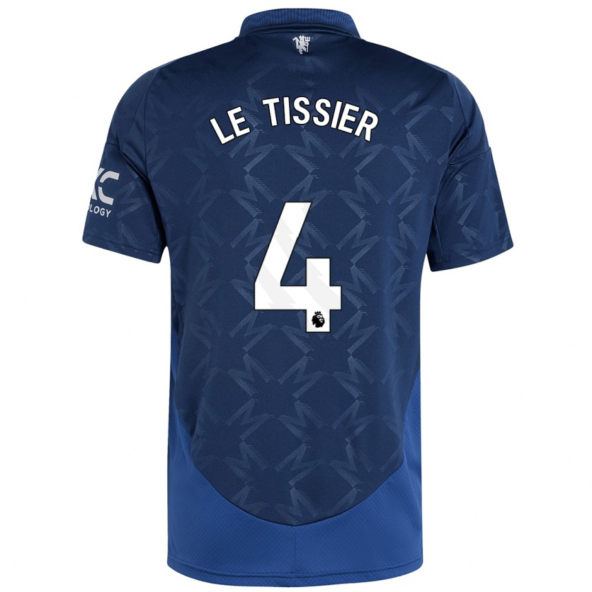 Kids Football Maya Le Tissier #4 Indigo Away Jersey 2024/25 T-Shirt Australia