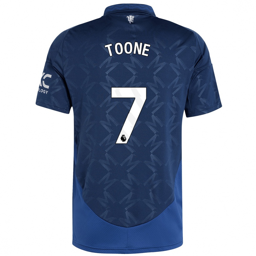 Kids Football Ella Toone #7 Indigo Away Jersey 2024/25 T-Shirt Australia