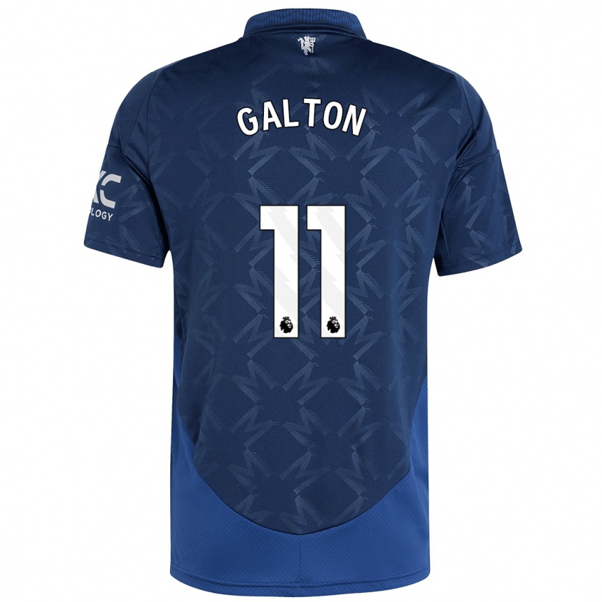 Kids Football Leah Galton #11 Indigo Away Jersey 2024/25 T-Shirt Australia