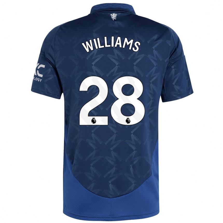 Kids Football Rachel Williams #28 Indigo Away Jersey 2024/25 T-Shirt Australia