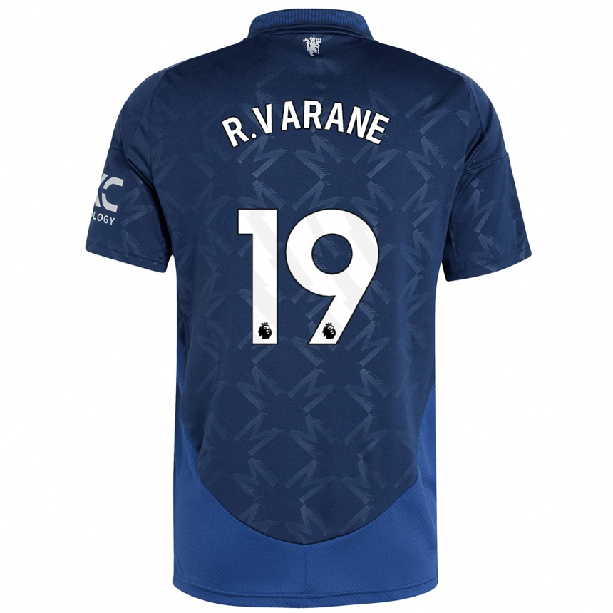 Kids Football Raphael Varane #19 Indigo Away Jersey 2024/25 T-Shirt Australia