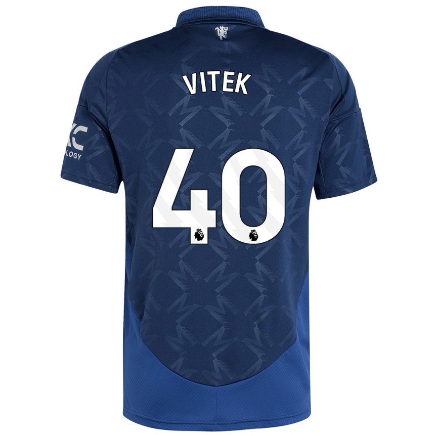 Kids Football Radek Vitek #40 Indigo Away Jersey 2024/25 T-Shirt Australia