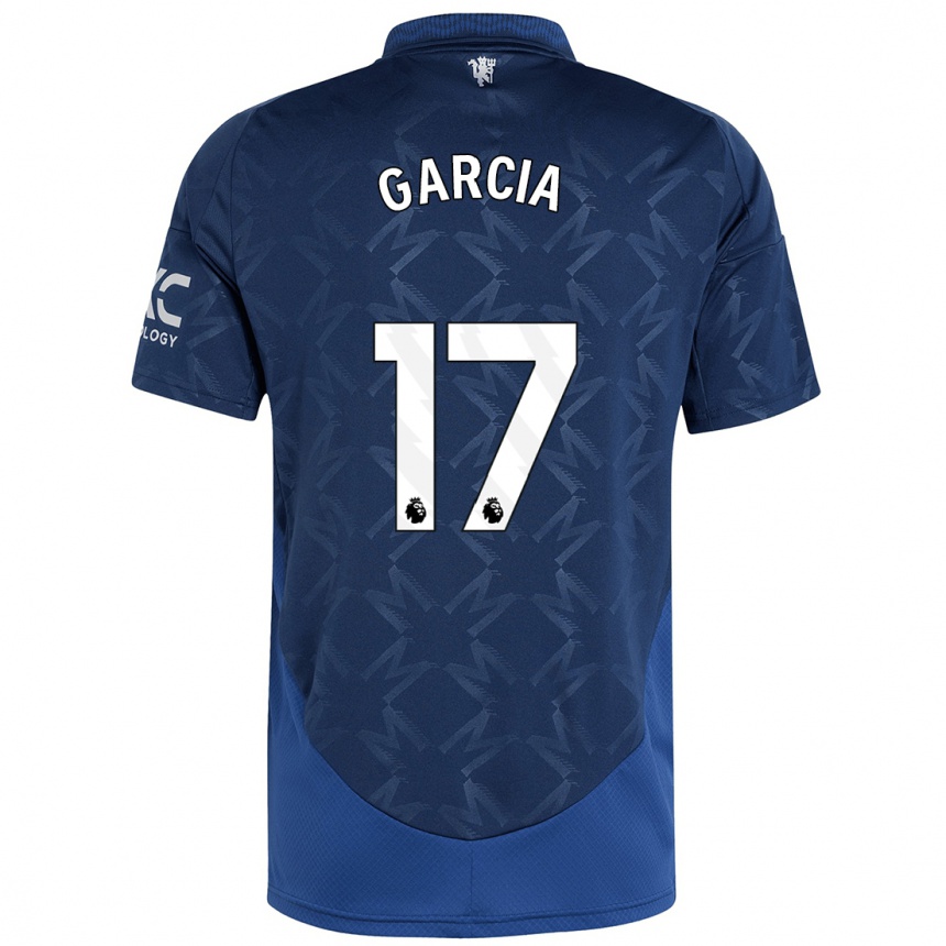 Kids Football Lucia Garcia #17 Indigo Away Jersey 2024/25 T-Shirt Australia