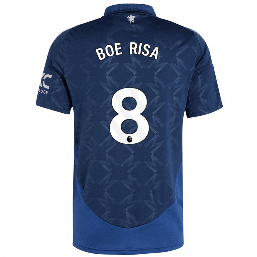 Kids Football Vilde Boe Risa #8 Indigo Away Jersey 2024/25 T-Shirt Australia