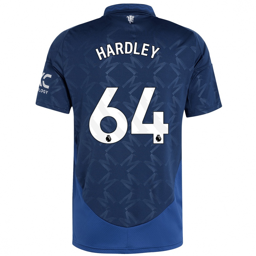 Kids Football Bjorn Hardley #64 Indigo Away Jersey 2024/25 T-Shirt Australia