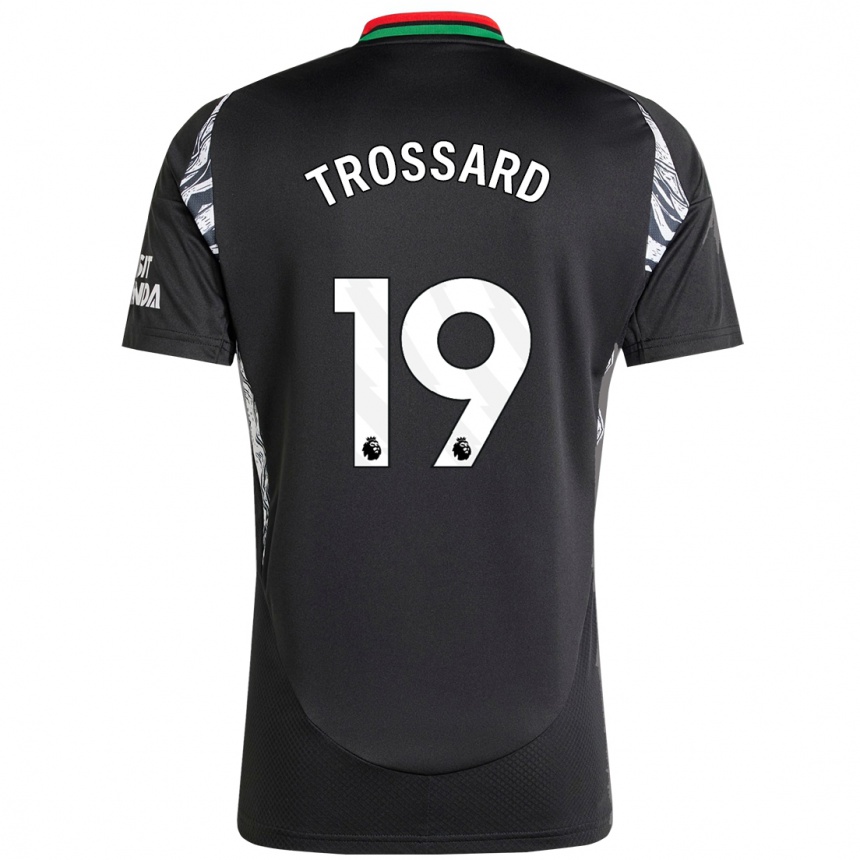 Kids Football Leandro Trossard #19 Black Away Jersey 2024/25 T-Shirt Australia