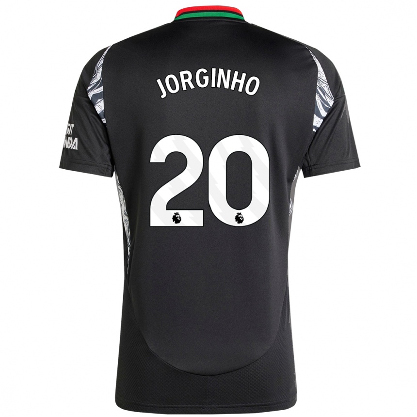 Kids Football Jorginho #20 Black Away Jersey 2024/25 T-Shirt Australia