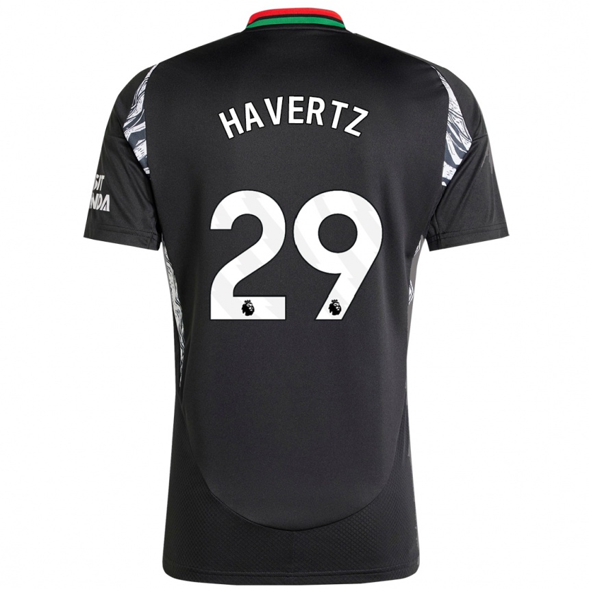 Kids Football Kai Havertz #29 Black Away Jersey 2024/25 T-Shirt Australia