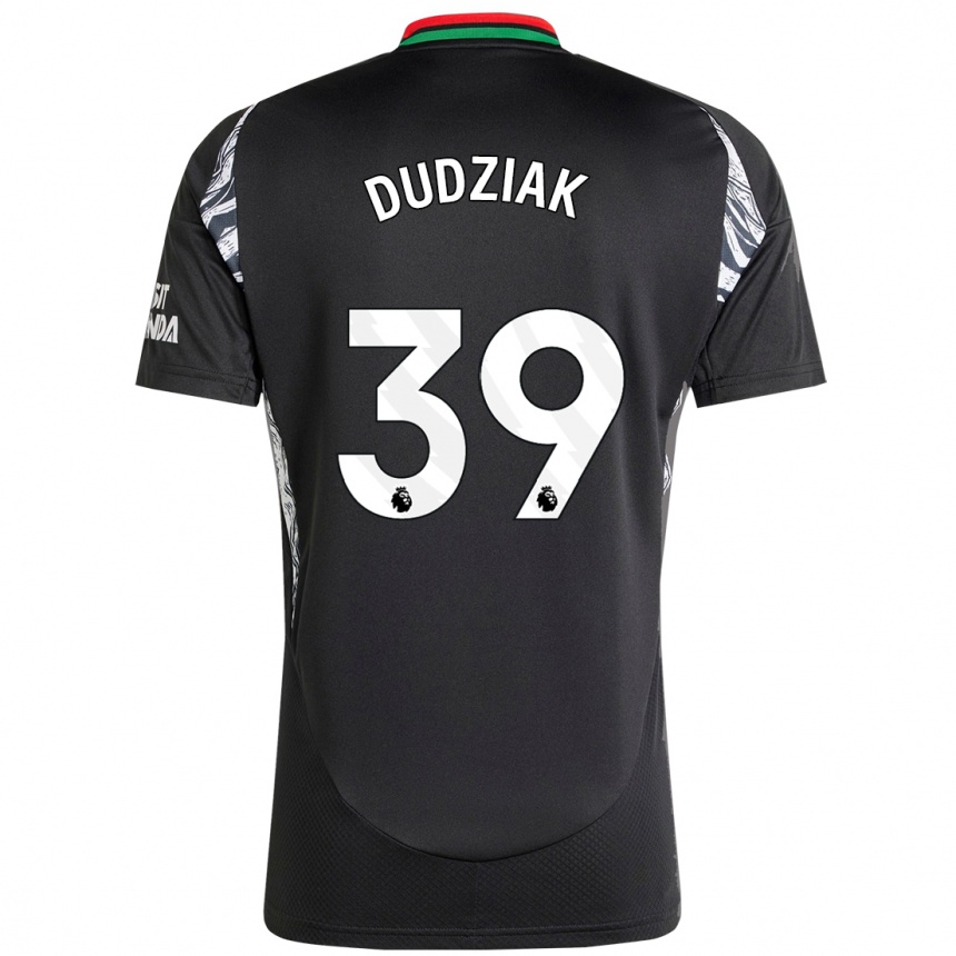 Kids Football Harrison Dudziak #39 Black Away Jersey 2024/25 T-Shirt Australia