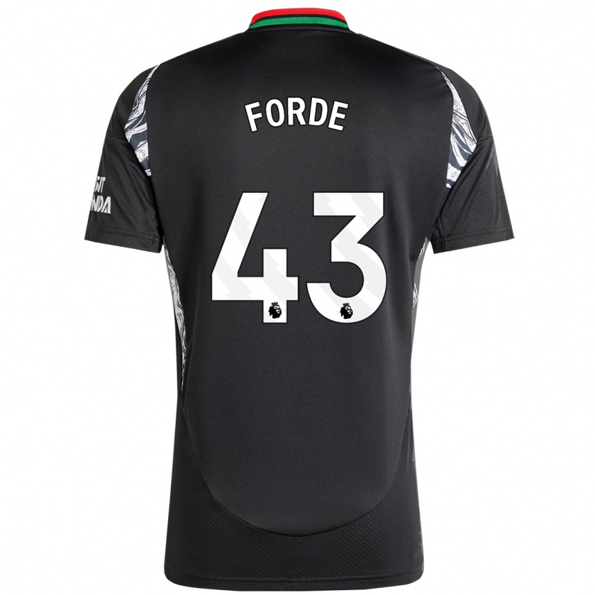 Kids Football Romari Forde #43 Black Away Jersey 2024/25 T-Shirt Australia