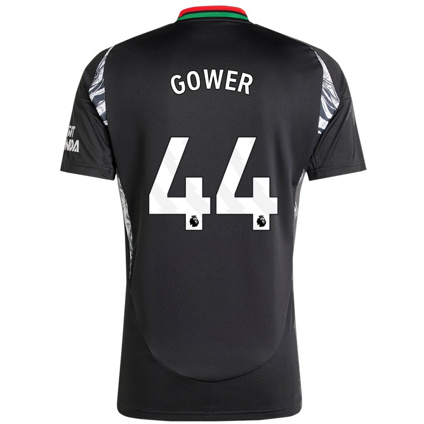 Kids Football Jimi Gower #44 Black Away Jersey 2024/25 T-Shirt Australia