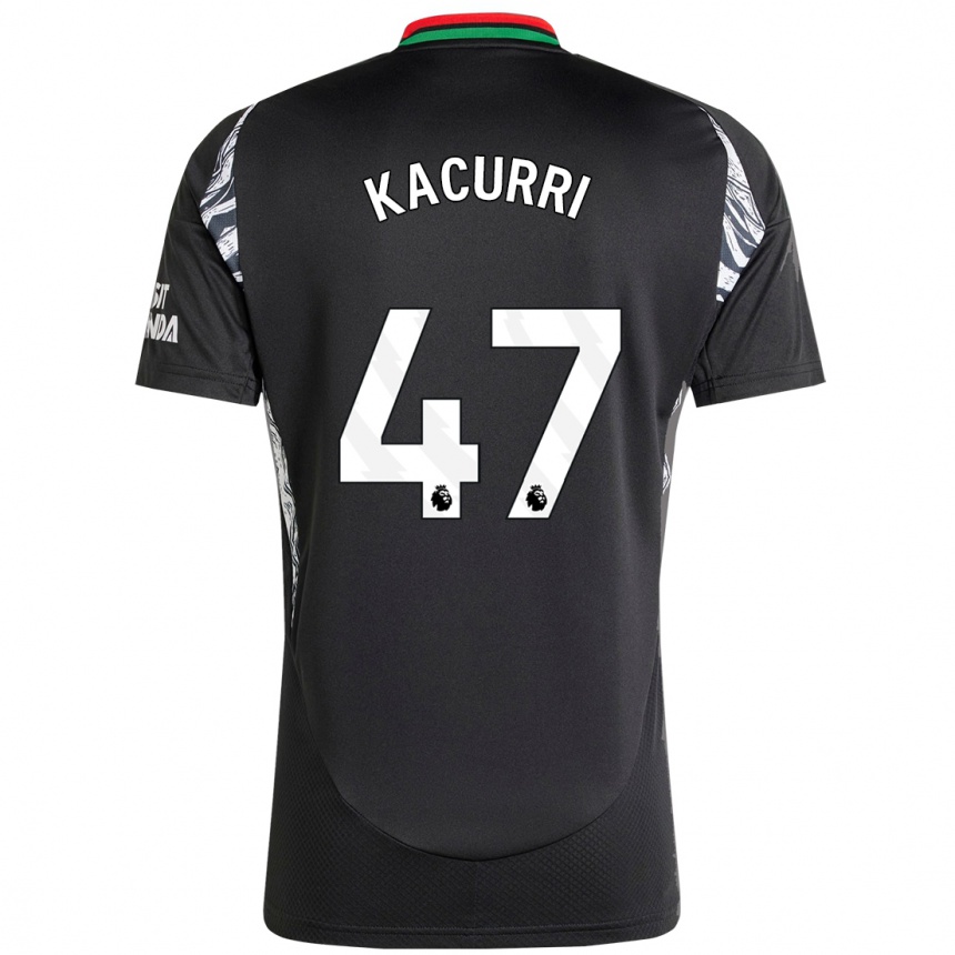 Kids Football Maldini Kacurri #47 Black Away Jersey 2024/25 T-Shirt Australia