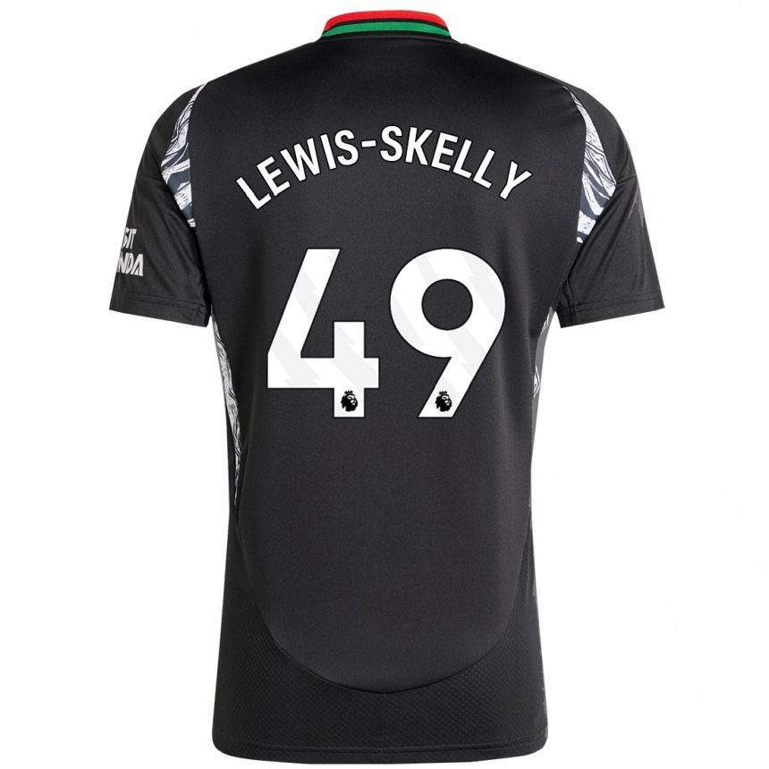 Kids Football Myles Lewis-Skelly #49 Black Away Jersey 2024/25 T-Shirt Australia