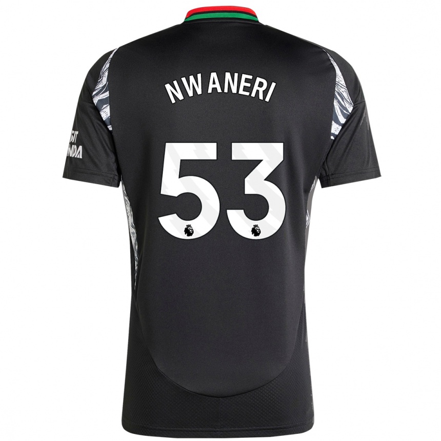 Kids Football Ethan Nwaneri #53 Black Away Jersey 2024/25 T-Shirt Australia