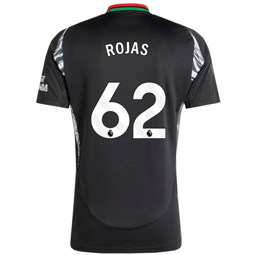 Kids Football Alexei Rojas #62 Black Away Jersey 2024/25 T-Shirt Australia