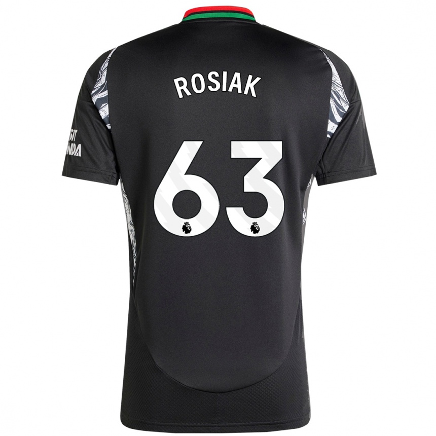 Kids Football Michal Rosiak #63 Black Away Jersey 2024/25 T-Shirt Australia