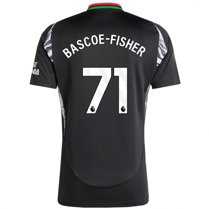 Kids Football Jakai Bascoe-Fisher #71 Black Away Jersey 2024/25 T-Shirt Australia