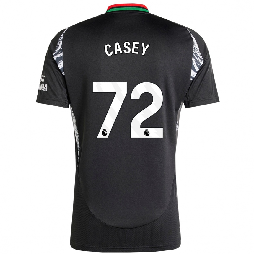 Kids Football Dan Casey #72 Black Away Jersey 2024/25 T-Shirt Australia