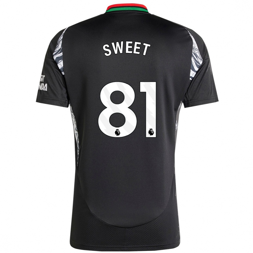 Kids Football Will Sweet #81 Black Away Jersey 2024/25 T-Shirt Australia