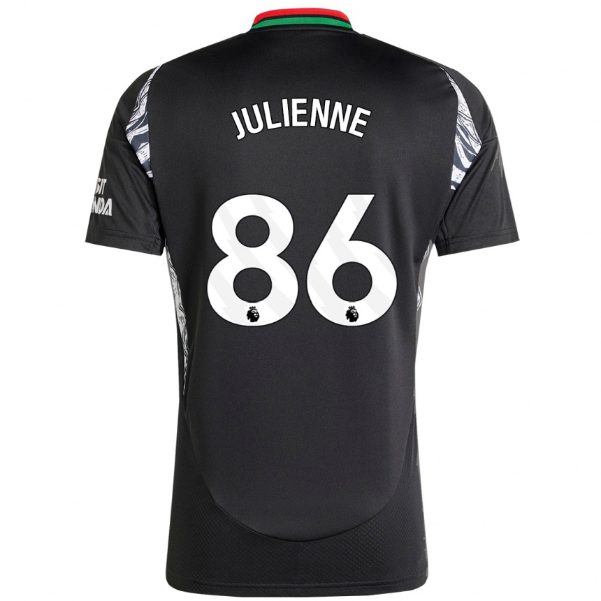 Kids Football Theo Julienne #86 Black Away Jersey 2024/25 T-Shirt Australia