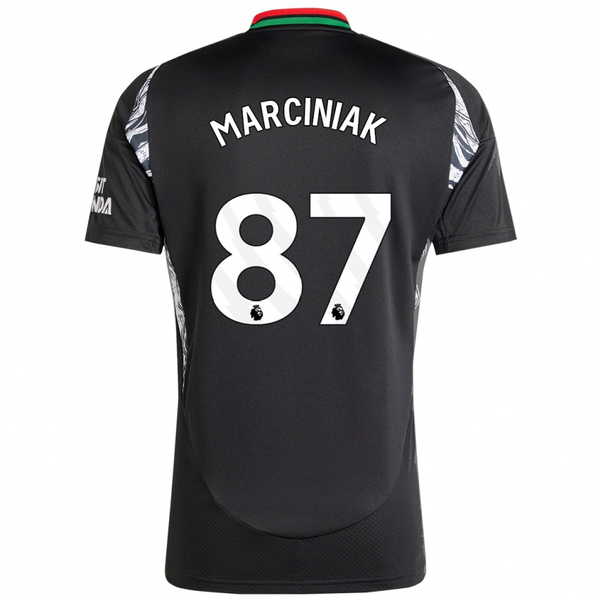 Kids Football Alex Marciniak #87 Black Away Jersey 2024/25 T-Shirt Australia