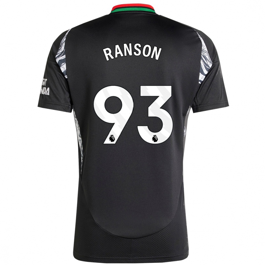 Kids Football Khari Ranson #93 Black Away Jersey 2024/25 T-Shirt Australia