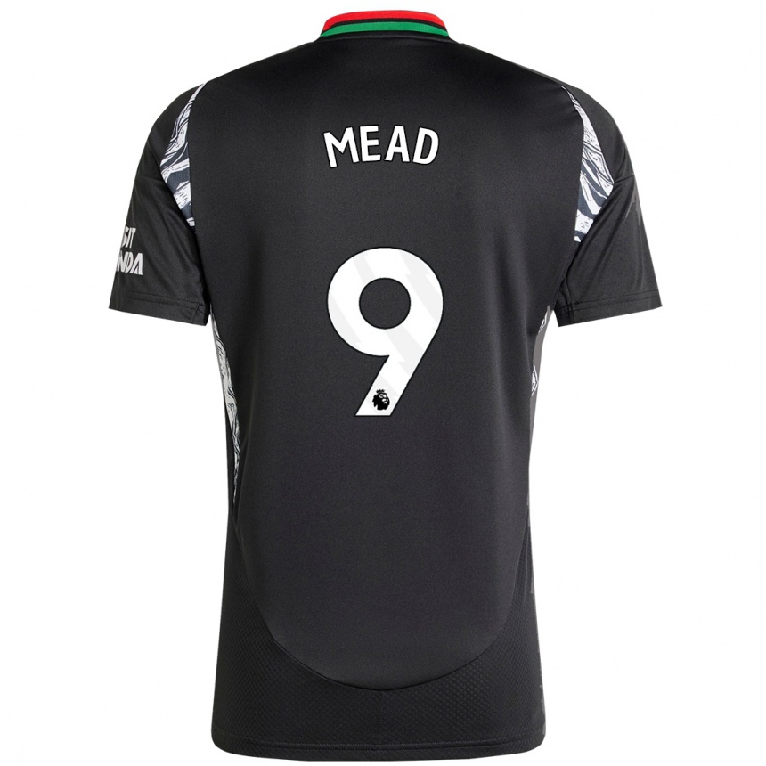 Kids Football Beth Mead #9 Black Away Jersey 2024/25 T-Shirt Australia