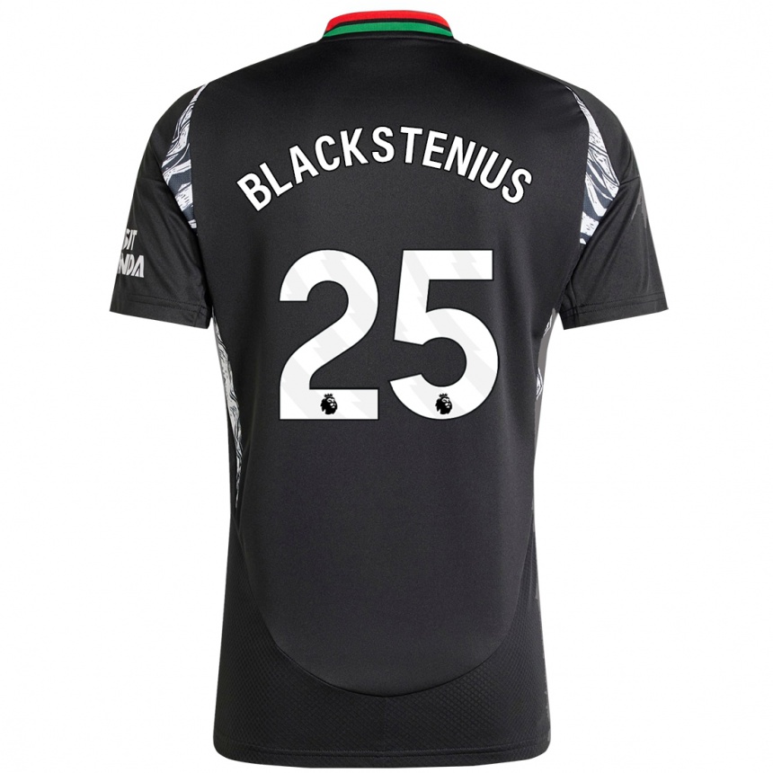 Kids Football Stina Blackstenius #25 Black Away Jersey 2024/25 T-Shirt Australia