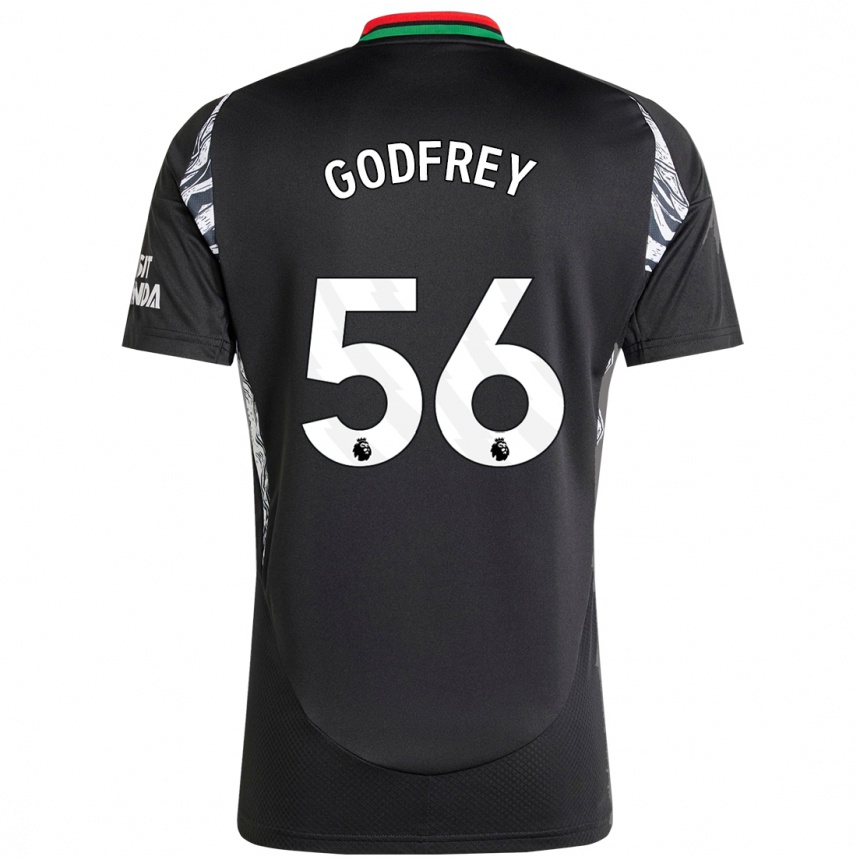 Kids Football Freya Godfrey #56 Black Away Jersey 2024/25 T-Shirt Australia