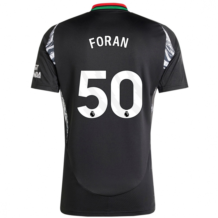 Kids Football Taylor Foran #50 Black Away Jersey 2024/25 T-Shirt Australia