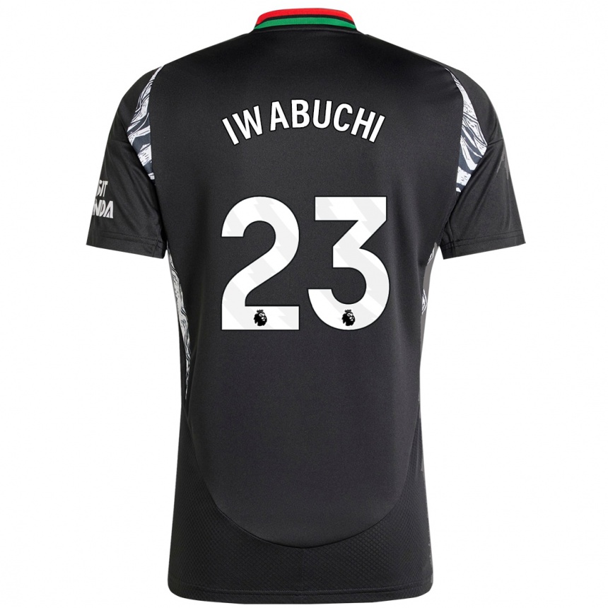 Kids Football Mana Iwabuchi #23 Black Away Jersey 2024/25 T-Shirt Australia