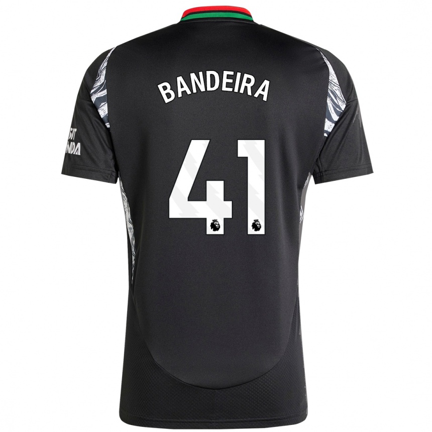 Kids Football Mauro Bandeira #41 Black Away Jersey 2024/25 T-Shirt Australia