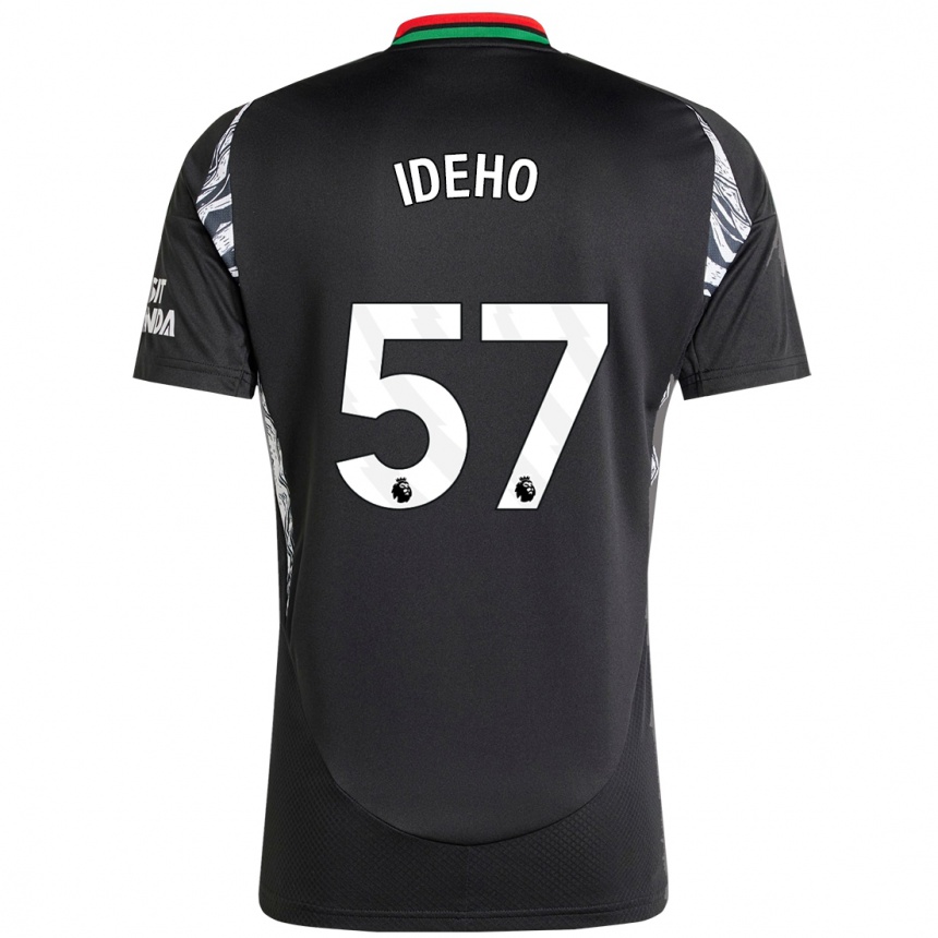 Kids Football Joel Ideho #57 Black Away Jersey 2024/25 T-Shirt Australia