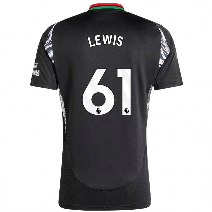 Kids Football George Lewis #61 Black Away Jersey 2024/25 T-Shirt Australia