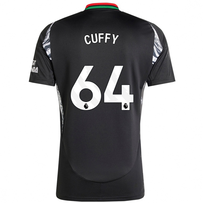 Kids Football Brooke Norton Cuffy #64 Black Away Jersey 2024/25 T-Shirt Australia