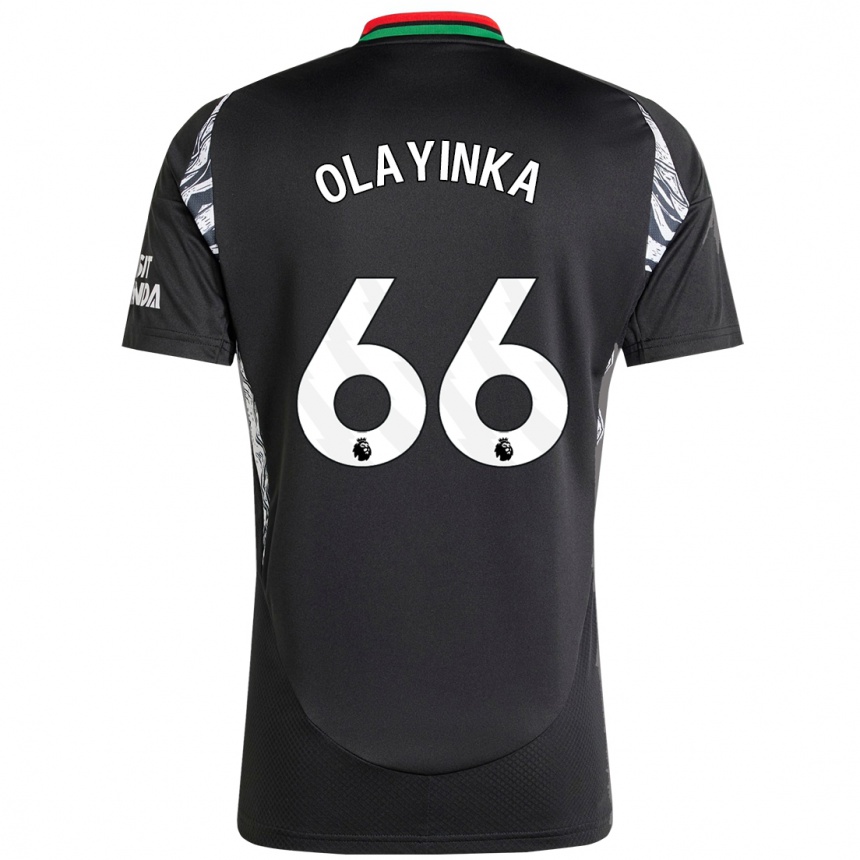 Kids Football James Olayinka #66 Black Away Jersey 2024/25 T-Shirt Australia