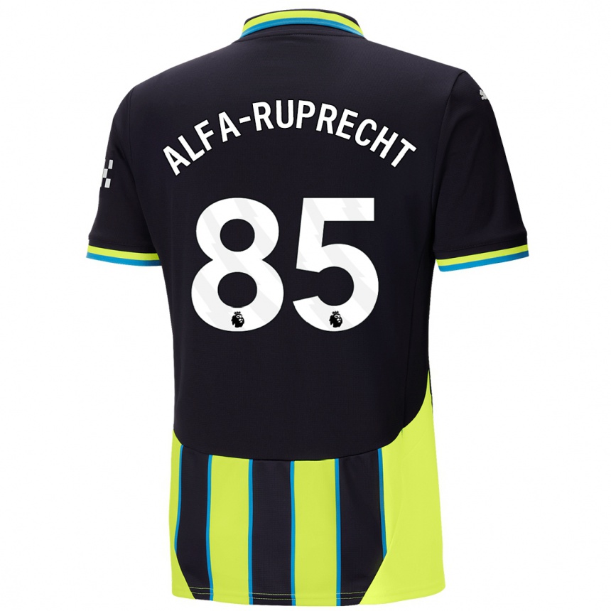 Kids Football Farid Alfa-Ruprecht #85 Blue Yellow Away Jersey 2024/25 T-Shirt Australia