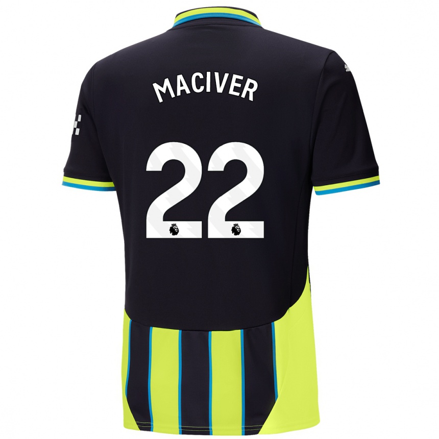 Kids Football Sandy Maciver #22 Blue Yellow Away Jersey 2024/25 T-Shirt Australia