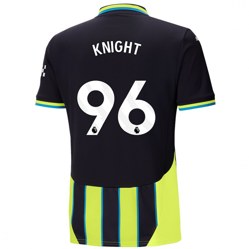 Kids Football Ben Knight #96 Blue Yellow Away Jersey 2024/25 T-Shirt Australia