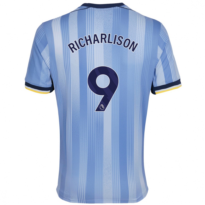 Kids Football Richarlison #9 Light Blue Away Jersey 2024/25 T-Shirt Australia