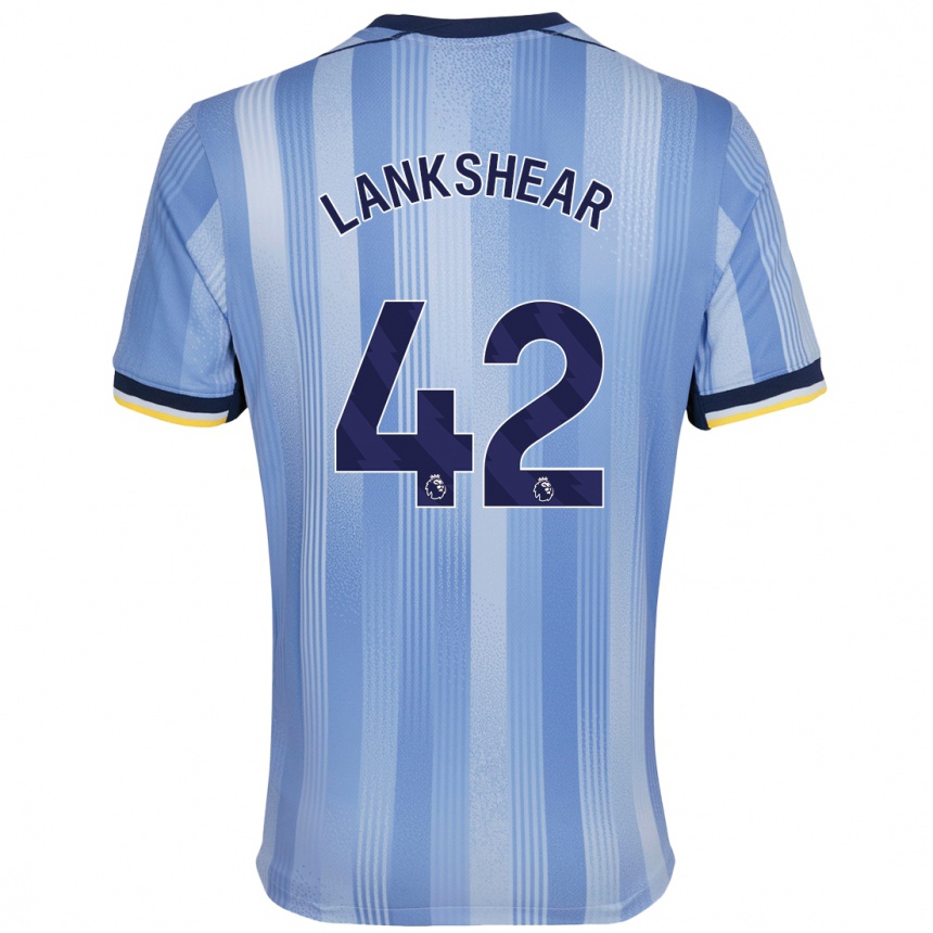 Kids Football Will Lankshear #42 Light Blue Away Jersey 2024/25 T-Shirt Australia