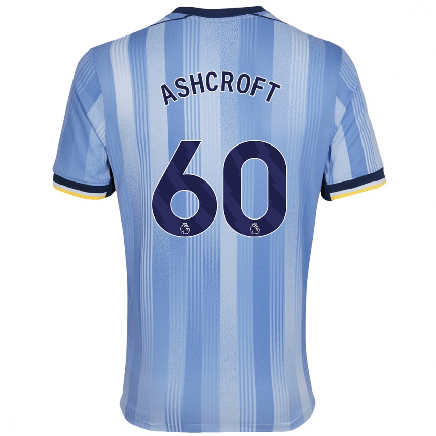 Kids Football Tyrell Ashcroft #60 Light Blue Away Jersey 2024/25 T-Shirt Australia