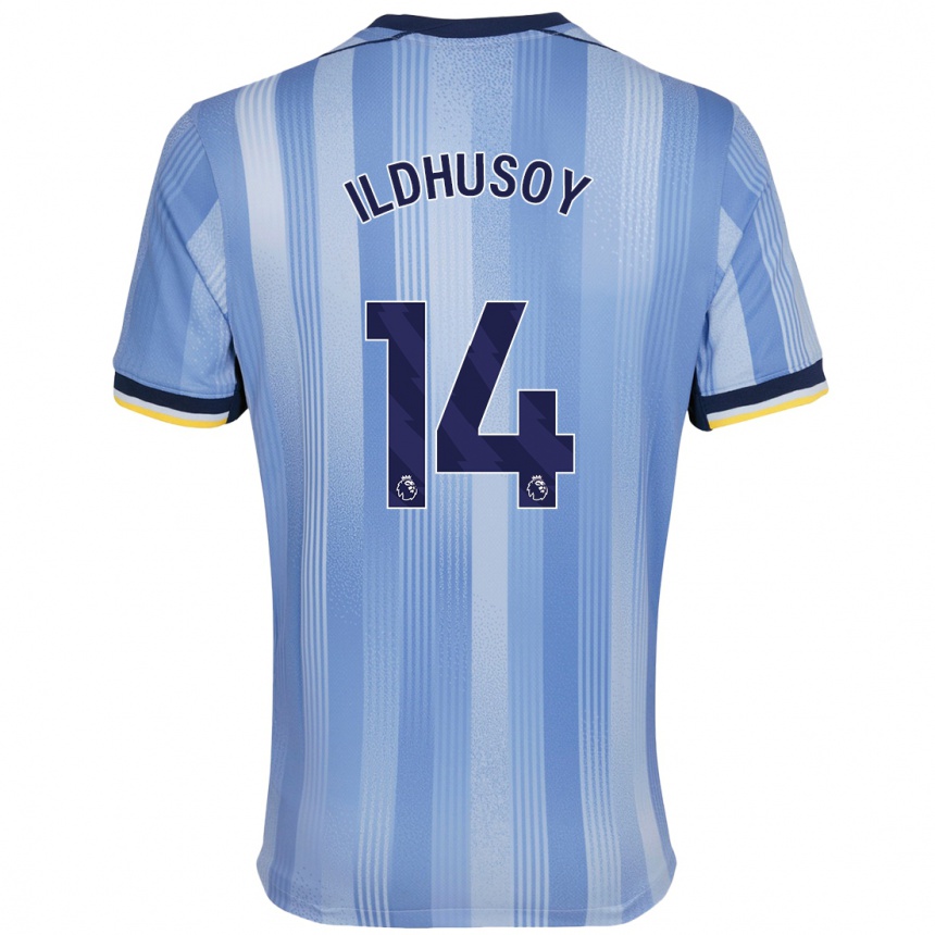 Kids Football Celin Bizet Ildhusøy #14 Light Blue Away Jersey 2024/25 T-Shirt Australia