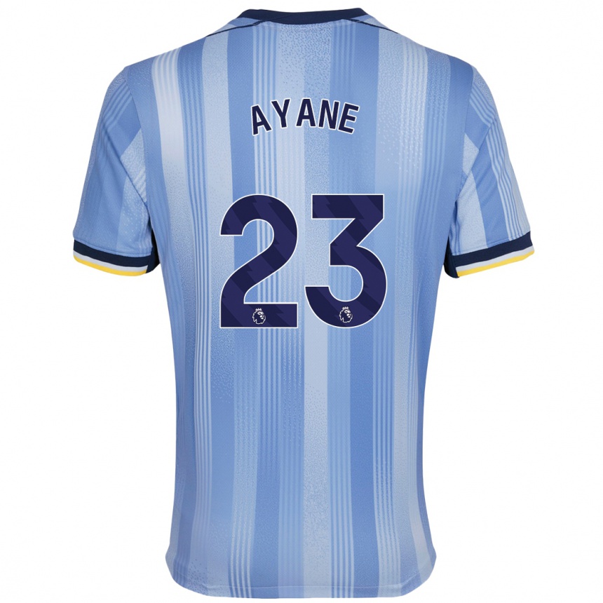 Kids Football Rosella Ayane #23 Light Blue Away Jersey 2024/25 T-Shirt Australia