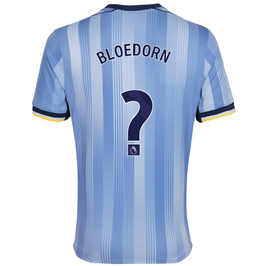 Kids Football Carey Bloedorn #0 Light Blue Away Jersey 2024/25 T-Shirt Australia