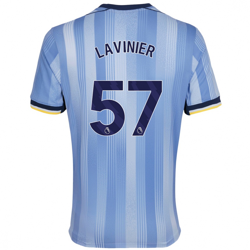 Kids Football Marcel Lavinier #57 Light Blue Away Jersey 2024/25 T-Shirt Australia