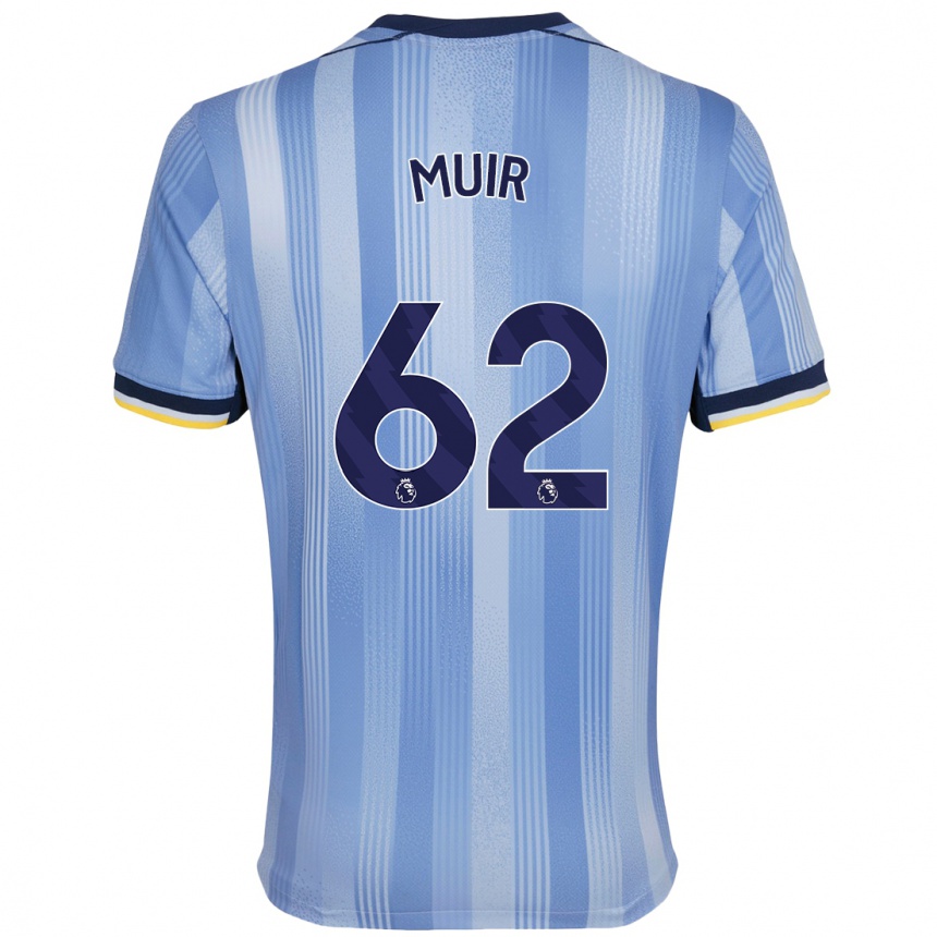 Kids Football Marqes Muir #62 Light Blue Away Jersey 2024/25 T-Shirt Australia