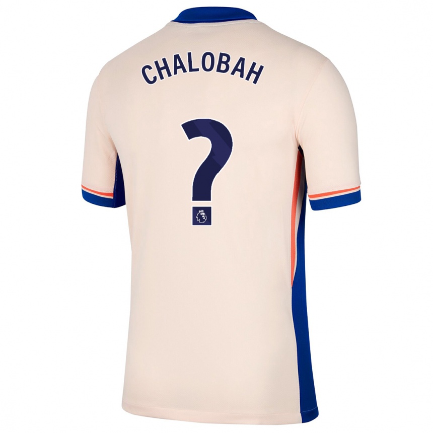 Kids Football Trevoh Chalobah #0 Light Beige Away Jersey 2024/25 T-Shirt Australia