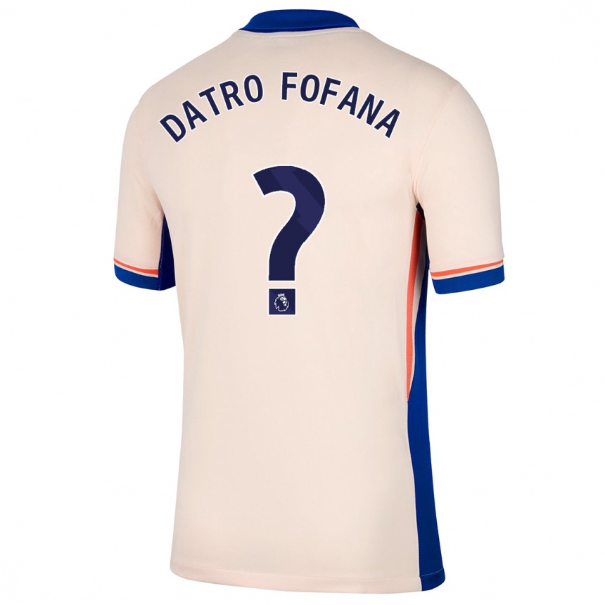 Kids Football David Datro Fofana #0 Light Beige Away Jersey 2024/25 T-Shirt Australia